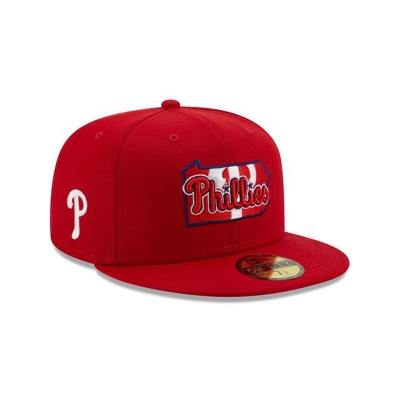 Philadelphia Phillies Gorra | New Era MLB Local 59fifty Fitted Cap Mexico - Rojos